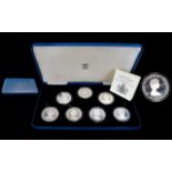 Royal Mint - Ltd Edition Queen Elizabeth The Queen Mother Proof Silver Coin Set.