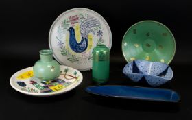 Nittsjo Sweden Art Ceramics A Collection Of Decorative Ceramics Seven items in total,