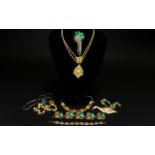 A Good Collection Of Vintage Costume Jewellery Nine pieces in total to include Mode Art J .