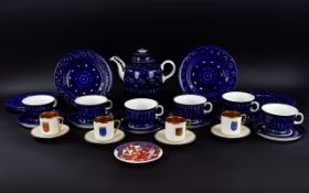 Arabia Finland A Collection Of Ceramics Twenty eight items in total to include blue and white