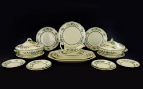 Spode Royal Jasmine Large Collection of Ceramic Serve Ware (54 ) in total. To include two, twin