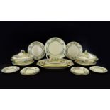 Spode Royal Jasmine Large Collection of Ceramic Serve Ware (54 ) in total. To include two, twin