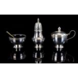 Queen Elizabeth II Solid Silver 3 Piece