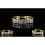 Ladies 9ct Gold 1/2 Half Eternity Diamon