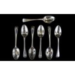 Early Set of George V Silver Teaspoons (