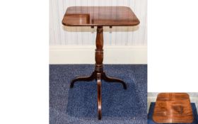 Nest Of Tables with a carved edge and cabriole legs with a glass top. 21 inches in height and 15