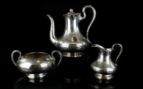 Elkington & Co Late 19th Century Silver Plated 3 Piece Tea Service,