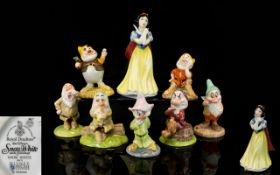 Royal Doulton - Walt Disney Complete Set of Snow White and he Seven Dwarfs.