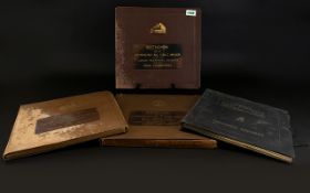 A Collection Of 4 Vintage Gate Fold Shellac Records, To Include, Beethoven Symphony No.