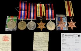 Collection of World War II Military Medals ( 7 ) Medals In Total.