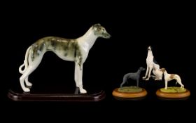 A Good Collection of Greyhound and Whippet Figures (4) in total.