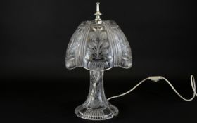 Small Glass Table Lamp 14 inches in height,