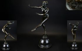 A Contemporary Good Quality Tall and Impressive Bronze Sculpture / Figure,