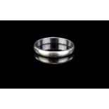 9ct White Gold Wedding Band. Fully Hallmarked. As New Condition. 1.9 grams.