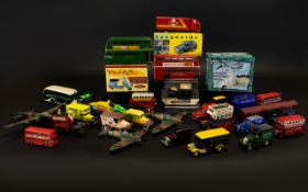 A Large Collection of Model Cars And Retro Vans Comprehensive collection, most unboxed,