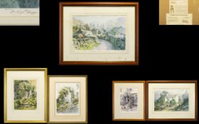 Lake District Interest A Collection Of Limited Edition Signed Framed Prints By Judy Boyes Five in