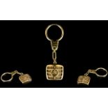 Mercedes Cars 9ct Gold Key Ring. Fully Hallmarked for 375 - 9ct Gold. Maker J.C & S. 14.4 grams. 2.