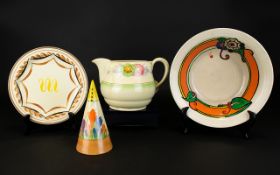 A Collection Of Clarice Cliff Ceramics Four items in total, each dating from the 1930's to include,