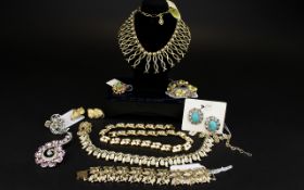 A Large Collection Of Vintage 1950's & 60's Jewellery By Coro An impressive and varied collection to