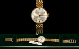 Valex - Ladies Mechanical 9ct Gold Bracelet Wrist Watch. Fully Hallmarked.