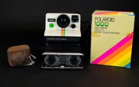 Vintage Cameras Three in total to include boxed Polaroid 1000 Land Camera SX-70,