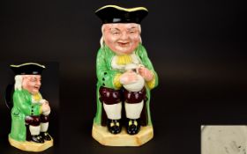 Burlington Ware Toby Jug, Height 9 Inches