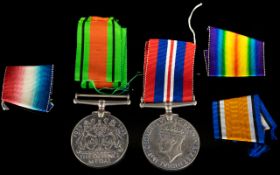 1939-1945 War Medal Very Good Condition and 1939-1945 Defence Medal Pristine.