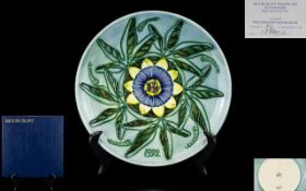 William John Moorcroft Ltd and Numbered Edition Moorcroft Year Plate,