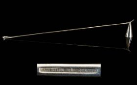 Tiffany & Co - Long Solid Silver Padova Design Candle Snuffer. Designed by Elsa Peretti.