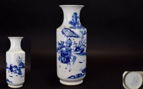 Early 20th Century Chinese Blue & White Vase,