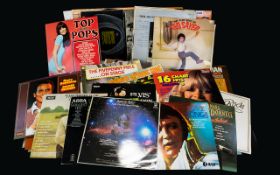 Quantity Of Vinyl LP Records Approx 115, Mixed Collection To Include Barbra Streisand, Tom Jones,