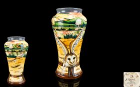 Moorcroft Ltd and Numbered Edition Tube lined Tall Vase,