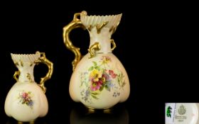 Royal Worcester - Large Hand Painted Flo