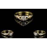 Ladies 9ct Gold Single Stone Diamond Set