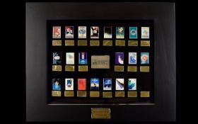 Olympic Interest Complete Set Of Winter Olympic Poster Pins Issued By The Olympic Museum Presented