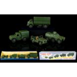 Dinky Military No 699 Gift Set Date 1955-1958 which includes Austin Champ Cargo Truck,