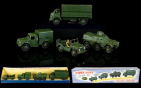 Dinky Military No 699 Gift Set Date 1955-1958 which includes Austin Champ Cargo Truck,