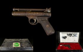 Webley & Scott Air Pistol Boxed air pistol, restoration required,