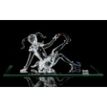 Swarovski Crystal Figurine ' Jester ' ( Fairy Tales ) Theme. Designer Edith Mair.