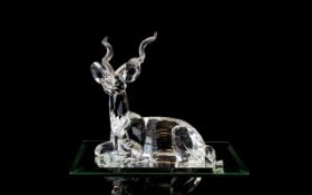 Swarovski S.C.S. Crystal Annual Edition 1994 Figurine. Inspiration Africa ' The Kudu ' Gazelle.