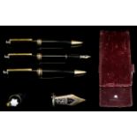 Montblanc - Meisterstuck Vintage - Early Pen Set. Comprises Fountain Pen, 14ct Gold Nib,
