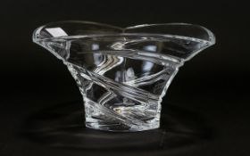 Waterford Marquoise Collection Shaped Bowl. 9.5 inches in diameter and 5 inches high.