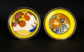 A Pair Of Wedgwood Limited Edition Cabinet Plates. Based upon an original Applique.