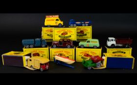 Collection Of 9 Boxed Moko Lesney Matchbox Series Diecast Vehicles To Include No 2 Dumper,