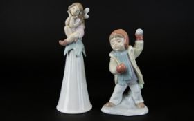 Lladro Figures ( 2 ) Two In Total. Comprises 1/ Watch Out Here It Comes. Model No 8167.