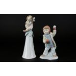 Lladro Figures ( 2 ) Two In Total. Comprises 1/ Watch Out Here It Comes. Model No 8167.