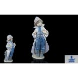 Lladro Porcelain Figure ' The Little Fireman ' Model Num 6334. Sculpture Juan Huerta.