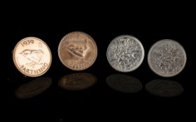 Two Pairs of Coin Cufflinks.