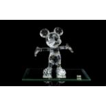 Swarovski Crystal Figurine ' Mickey Mouse ' Disney Showcase Collection. Designer Edith Mair.