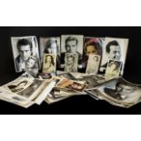 Film Star Photographs Large collection 10 x 8, post card sizes.